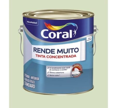 Tinta Standard Acrílica Fosco Rende Muito Capim Limão 3,2L Coral